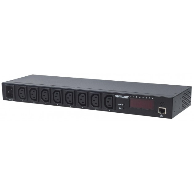 Multiprise 19 - IP PDU - 8 prises C13 - Alim. prise C20 - Noir - Trademos