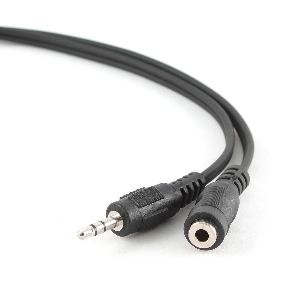 Rallonge audio stéréo jack 3.5 mm - M / F - Noir - 1.50 m - Trademos