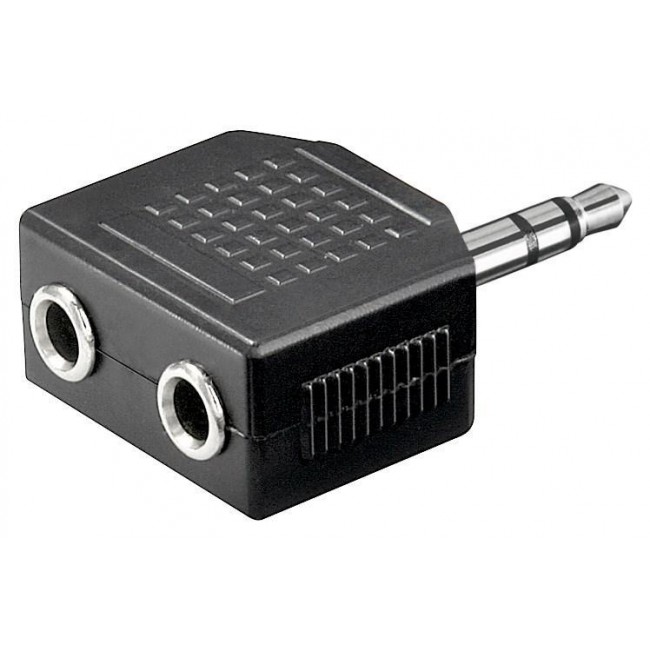 Rallonge audio stéréo jack 3.5 mm - M / F - Noir - 2 m - Trademos