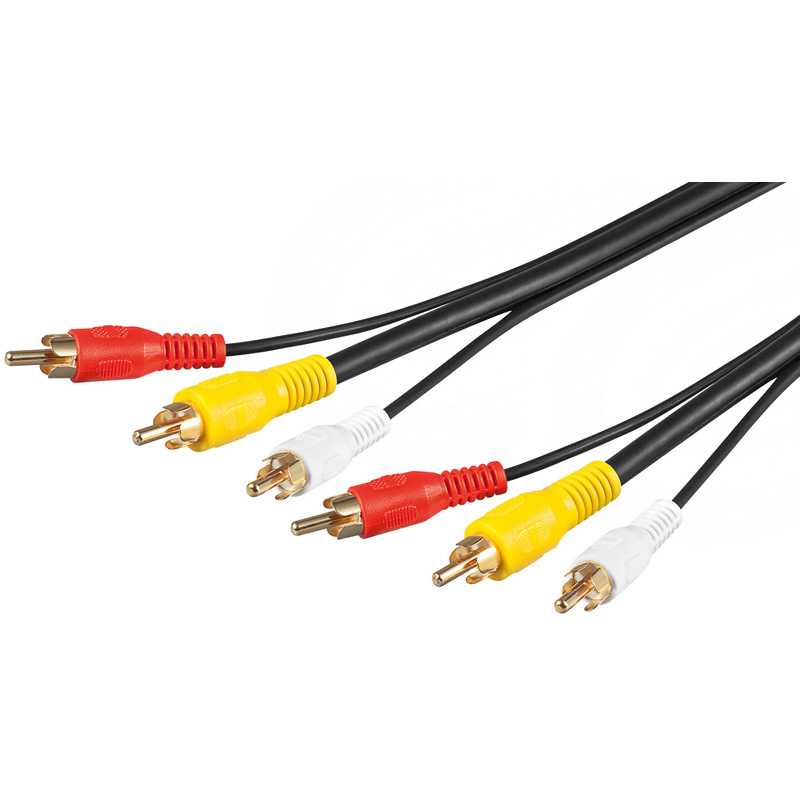 Adaptateur péritel / M vers 3 RCA / F + S-vidéo / F - Bidirectionnel -  Trademos