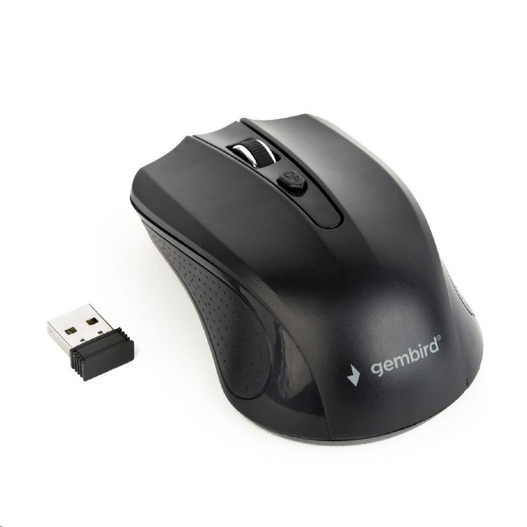 Souris sans fil - 4 boutons - Résol. 800 à 1600 Dpi - Nano USB Type C -  Noir - Trademos