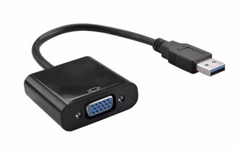 Adaptateur professionnel noir USB 3.0 vers VGA