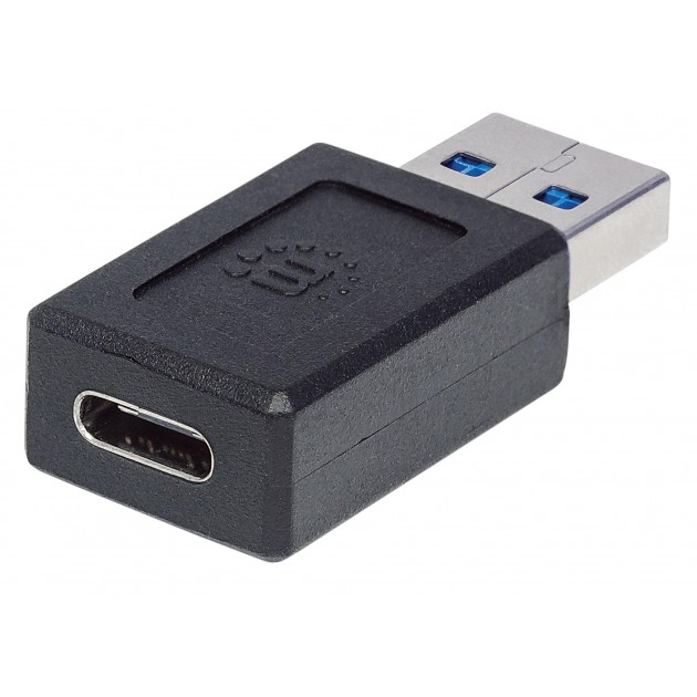 Adaptateur USB-A 3.0 femelle vers USB-C 3.0 mâle Monobloc