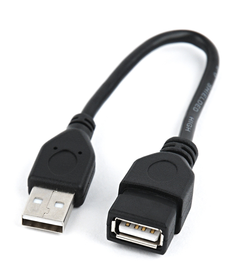 Rallonge USB 2.0 type A mâle / femelle - Noir Longueur Câble 1 m