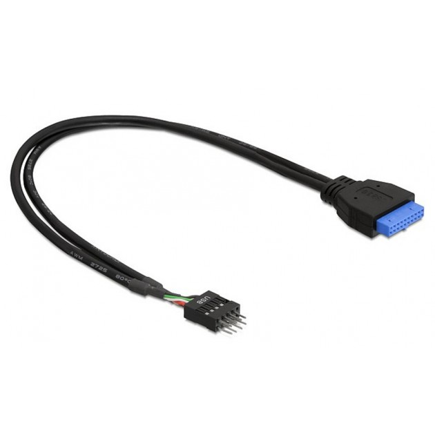 Cordon interne USB 2.0 / M vers USB 3.0 / F - 0.30 m - Trademos