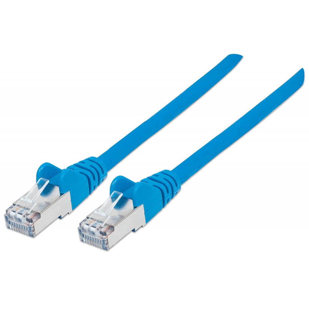 Cordon RJ45 Cat. 7 S/FTP - Sng - CU - LSOH - 600 MHz - Bleu - 10 m -  Trademos