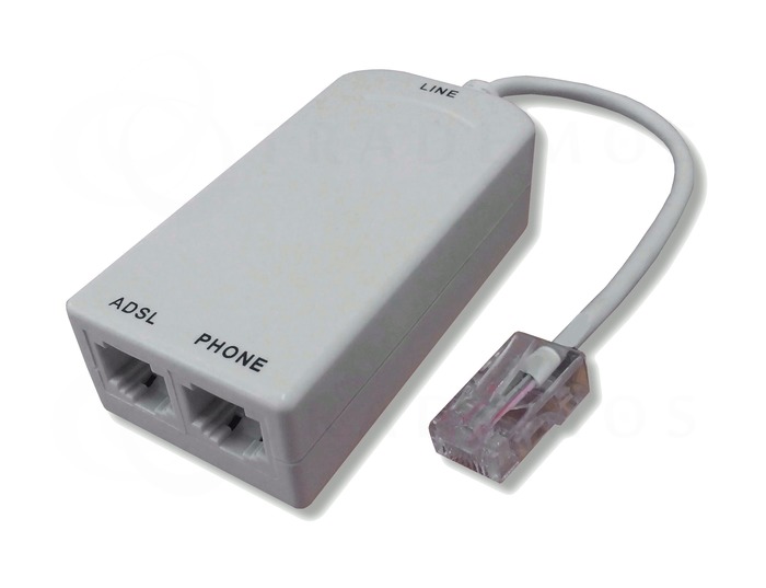 Filtre ADSL pour prise RJ45, sorties RJ45